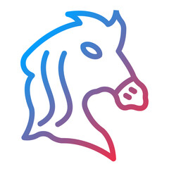Fototapeta premium Vector Design Horse Icon Style