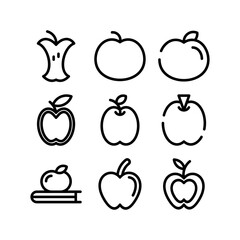 apple icon or logo isolated sign symbol vector illustration - high-quality black style vector icons
