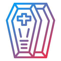 Obraz premium Vector Design Coffin Icon Style