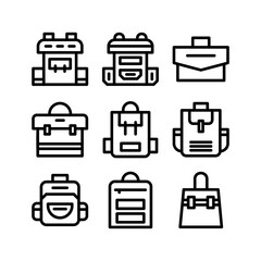 bag icon or logo isolated sign symbol vector illustration - high-quality black-style vector icons
