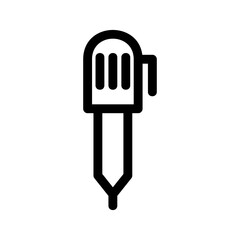 ballpoint icon or logo isolated sign symbol vector illustration - high-quality black style vector icons
