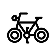 bicycle icon or logo isolated sign symbol vector illustration - high-quality black style vector icons
