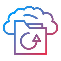 Vector Design Backup Icon Style