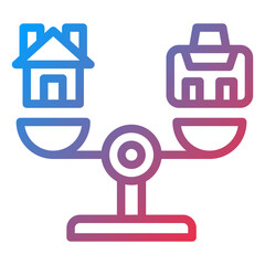 Vector Design Balance Work Icon Style