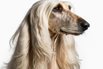 Fototapeta premium Afghan Hound: A Majestic Canine Portrait