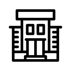 building icon or logo isolated sign symbol vector illustration - high-quality black style vector icons
