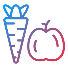 Vector Design Healthy Food Icon Style