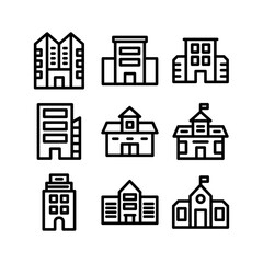 building icon or logo isolated sign symbol vector illustration - high-quality black style vector icons
