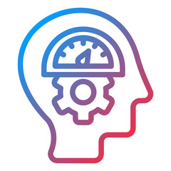Vector Design Mental Control Icon Style