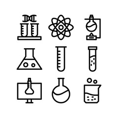 chemistry icon or logo isolated sign symbol vector illustration - high-quality black style vector icons
