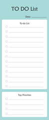 To do list,planner template for daily check list reminder