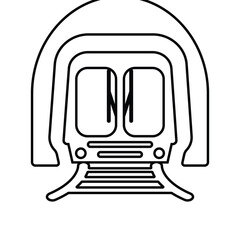 intercity, international, freight trains, linear icon