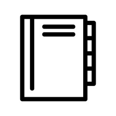 diary icon or logo isolated sign symbol vector illustration - high-quality black style vector icons
