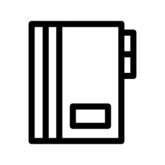 diary icon or logo isolated sign symbol vector illustration - high-quality black style vector icons
