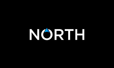 North word Simple typography logo