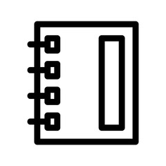 diary icon or logo isolated sign symbol vector illustration - high-quality black style vector icons
