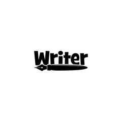 Writer logo icon isolated on white background