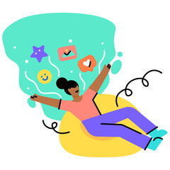 Women fantasized and imagined many good things in her head