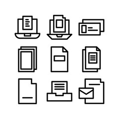 document icon or logo isolated sign symbol vector illustration - high-quality black style vector icons
