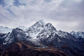 Mountains in Himalayas, Annapurna Conservation Area, Nepal