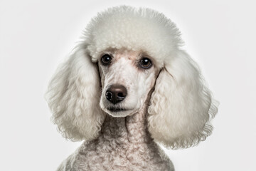 Proud Poodle Pose: A Regal Dog Portrait