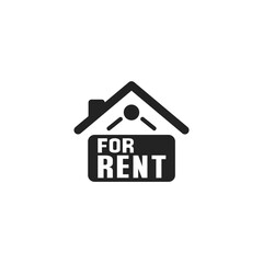 Home for Rent Sign - Pictogram (icon) 