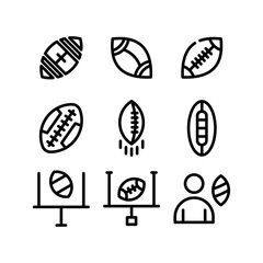 football icon or logo isolated sign symbol vector illustration - high-quality black style vector icons
