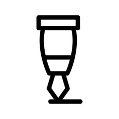 fountain pen icon or logo isolated sign symbol vector illustration - high-quality black style vector icons
