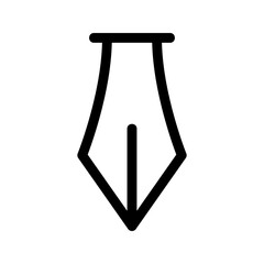 fountain pen icon or logo isolated sign symbol vector illustration - high-quality black style vector icons
