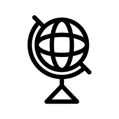 globe icon or logo isolated sign symbol vector illustration - high-quality black style vector icons
