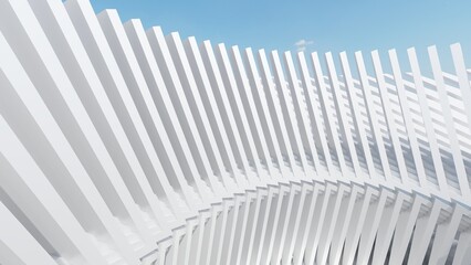 Fototapeta premium 3d render abstract architecture background building geometric shape