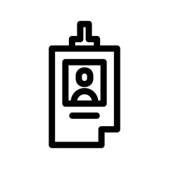 id card icon or logo isolated sign symbol vector illustration - high-quality black style vector icons
