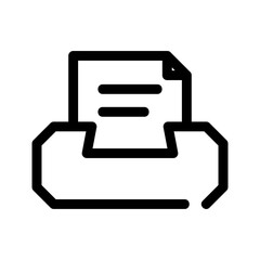 inbox icon or logo isolated sign symbol vector illustration - high-quality black style vector icons
