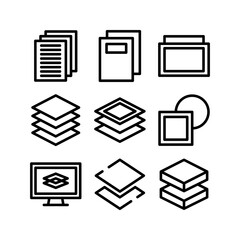 layers icon or logo isolated sign symbol vector illustration - high-quality black style vector icons
