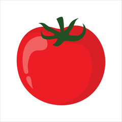 Tomato vegetable icon. Tomato isolated on white background. Tomato illustration. Vector illustration