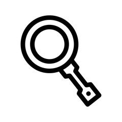 magnifier icon or logo isolated sign symbol vector illustration - high-quality black style vector icons
