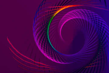 Colorful  spiral lines background pattern