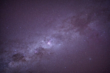 Milky way galaxy with stars and space dust in the universe.