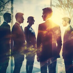 Business people conference group meeting