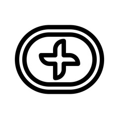 Obraz premium plus icon or logo isolated sign symbol vector illustration - high quality black style vector icons 