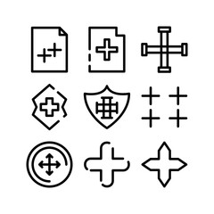 plus icon or logo isolated sign symbol vector illustration - high quality black style vector icons
