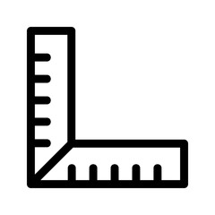 protractor icon or logo isolated sign symbol vector illustration - high quality black style vector icons
