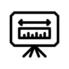 protractor icon or logo isolated sign symbol vector illustration - high quality black style vector icons
