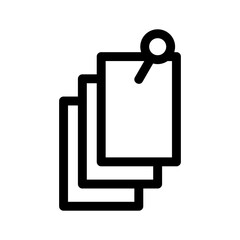 push pin icon or logo isolated sign symbol vector illustration - high-quality black style vector icons
