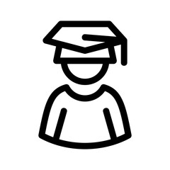 student icon or logo isolated sign symbol vector illustration - high-quality black style vector icons
