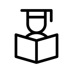 student icon or logo isolated sign symbol vector illustration - high-quality black style vector icons
