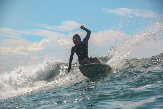 Surfer on a wave