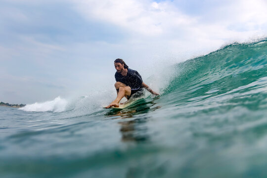 Surfer on a wave