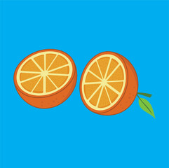 orange vector design illustration line art