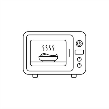 recommend clip art: microwve icon symbol vector design illustration line art